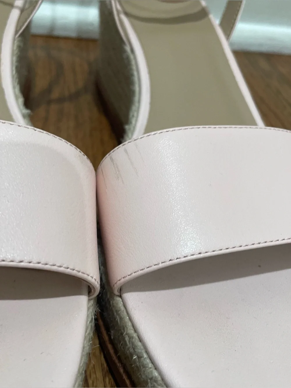 Lauren Ralph Lauren Leona Espadrille Platform Pink Opal Women’s Size 9.5 Leather